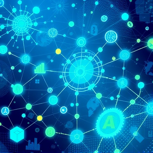 AI技術とWeb3が融合し実世界資産のトークン化が進む分散型エコシステムの概念図